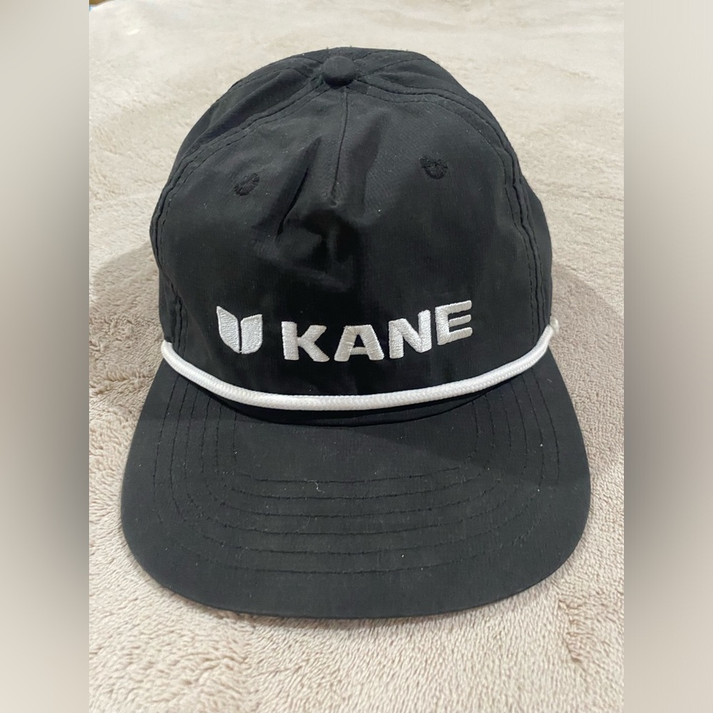 KANE Rope Snapback Hat Black Athletic Performance Adjustable Cap